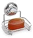 BINO SMARTSUCTION Chrome Shower Caddy, Soap Dish