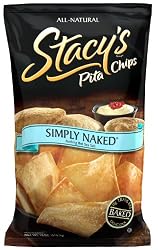 Stacy's Pita Chips, Simply Naked, 18-Ounce Bags (Pack of 6)
