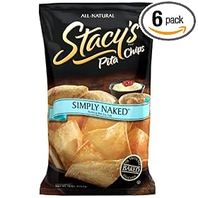 Stacy's Pita Chips, Simply Naked, 18-Ounce Bag (Pack of 6)