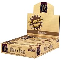 Box of 12 No Sugar Added White Chocolate Bars - Low Carb Chocolate From Ross Chocolates