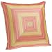 Oscar by Oscar de la Renta Covent Garden 18-by-18-Inch Mitered Silk Decorative Pillow