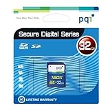 PQI 32GB SDHC Class 10 Flash Memory Card - Retail Package