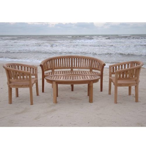 Anderson Teak Curve Teak Set in 4 Pieces by Anderson Teak product image