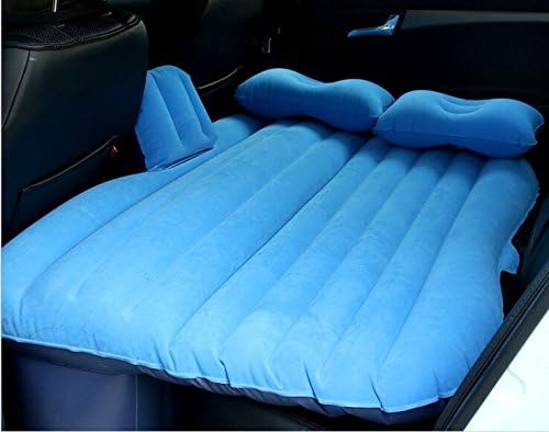 Car Mattress Bed by Ankioo - Inflatable Holiday Camping Pad Air Mat ,Outdoor Car Travel MUST-HAVE Universal Back Seat Sleeping Pads for SUVs &amp; Sedans,Blue