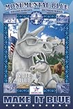 Art Poster, Monumental Blue - South Dakota Democrats - 12x18