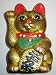 Feng Shui Maneki Neko Lucky Cat Happy Money Gold