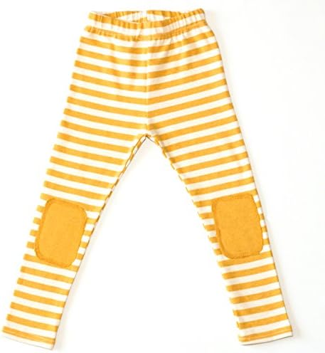 Elefun Kids Fashion Little Boy's Legging Pants with Knee Patches 3 Years Yellow