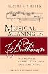 Musical Meaning in Beethoven: Markedness, Correlation, and Interpretation (Musical Meaning and Interpretation)
