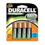 Duracell Rechargeable AA NiMH Batteries, MIGNON/HR6/DC1500, 2450mAh, 8-Count Package (Pack of 2)