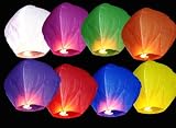 10 St�ck/8 FARBEN GEMISCHTE HIMMELSLATERNE SKYBALLON SKYLATERNE Die beste Mischung !!
