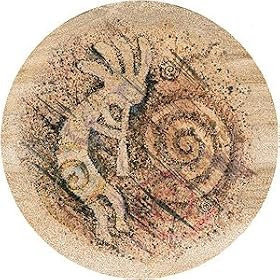 Stylized Kokopelli Sandstone Thirstystone Coasters by Thirstystone