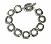 Bracelet - B132 - Designer Inspired Toggle Link - Polished Silver Tone ~ Rhodium Plated