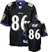 Todd Heap Black Reebok NFL Premier Baltimore Ravens Jersey - X-Large