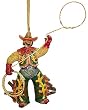 Green Rodeo Round-Up Western Cowboy Christmas Ornament