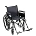 Silver Sport Wheelchair from Drive Medical with Fixed Arms, Swing Away Footrest