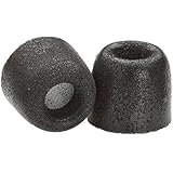 Comply Tx-400 Isolation PLUS Foam Earphone Tips (Black, 3 Pairs, Medium)