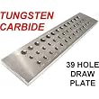 DRAWPLATE 39 Hole TUNGSTEN CARBIDE steel