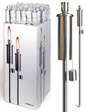 Artificielles - Torche inox H 120 cm Inox