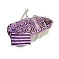 Damask Moses Basket Set - Pink