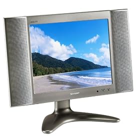 Sharp Aquos LC-13B2UA 13-Inch Flat-Panel LCD TV , Silver