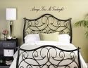 ALWAYS KISS ME GOODNIGHT Vinyl wall quotes love sayings home art decor decals