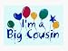 I'm a Big Cousin T-shirt - Bright Balloons Design, S(6-8)