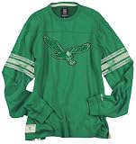 Philadelphia Eagles Kelly Green Vintage Long Sleeve Appliqu&Atilde;�&Acirc;&copy; Jersey Crew
