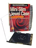 KHypermedia Slim Jewel Cases for 8-cm Mini CDs (Black, 25-Pack)