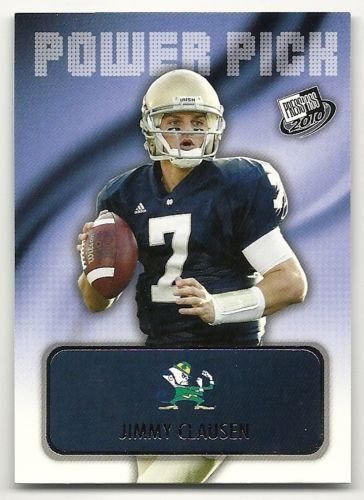 2010 Press Pass #102 Jimmy Clausen PP - Notre Dame (Power Pick - SHORT PRINT)(Football Cards)