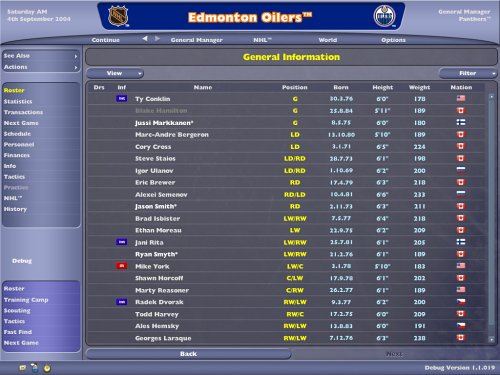 NHL Eastside Hockey Manager 2005