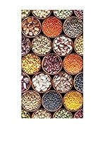 Huella deco Felpudo de Vinilo (Negro/Multicolor)