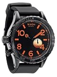 NIXON｜NIXON (ニクソン) 5130 PU ヒフティーワンサーティー PU ALL BLACK/ORANGE/SUNRISE NA058578-00 メンズ [正規輸入品]
