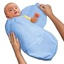 Kiddopotamus & Co. Cotton Knit SwaddleMe - Blue (Large)