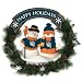Florida Marlins Team Snowman Christmas Wreath