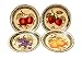 4 Dinner Plates, 10 dinnerware plates tuscany fruit decor
