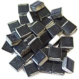 Jennifer's Mosaics 1-Pound 3/8-Inch Deco Ceramic Mosaic Tile, Black