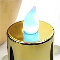 FL-1528 | TEA LIGHT BATTERY CANDLE ULTRA BRIGHT COLOUR-CHANGING LED WITH GOLD BASE. | A SAFE & EFFECTIVE WAY OF LIGHTING AROUND THE HOME.
