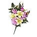 Lavender Poly Silk Mixed Lily, Gerbera Daisy and Gladiolus Half Bush | For Memorials