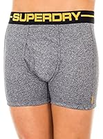 Superdry Pack x 2 Bóxers (Gris Jaspeado / Negro)