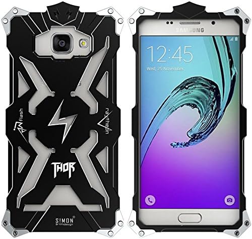 2016 Aluminum Alloy Metal Armor SIMON THOR Comprehensive Protection Case forSamsung Galaxy A5(BLACK)