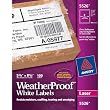 Avery Weatherproof Laser Shipping Labels, 5.5 x 8.5-Inches, Pack of 100 (5526)