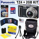 Panasonic Lumix DMC-TZ4K 8.1MP Digital Camera (Black) + 2GB Accessory Kit