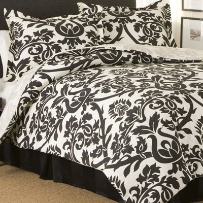Black/White Zeus Comforter Set - Queen