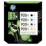 HP 920 XL Black, Cyan, Magenta & Yellow Bundle Pack
