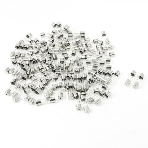 uxcell® 100 Pcs 250 Volts 15Amp Fast Blow Type Glass Tube Fuses 5 x 20mm