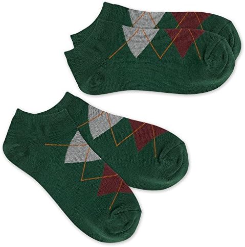 APA Lifestyle Dress Low Cut Combed Cotton Lycra Socks (Green 2 Pairs Pack)
