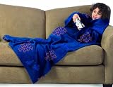 New York Mets Youth Comfy Throw Blanket with Sleeves