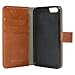 Slimtech Faux Leather Folio Detachable Wallet Case for Apple iPhone 6 / 6s - Brown