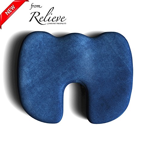 Relieve Wedge Orthopedic Pillow, Tailbone Seat Cushion, Coccyx Donut, Premium Doublelayered