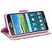 Samsung Galaxy Mega 2 Case - Magnetic Leather Flip Wallet Pouch Samsung Galaxy Mega 2 Wallet Case, Slim Folio Case with Kickstand, 2 Credit Card Slot Wallet Pouch (SUN FLOWER WALLET POUCH)
